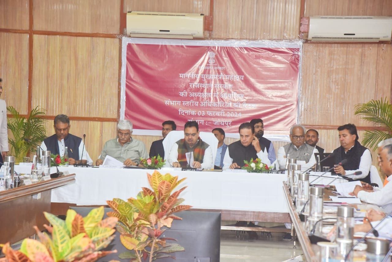 CM Bhajanlal Sharma Chairs Meeting