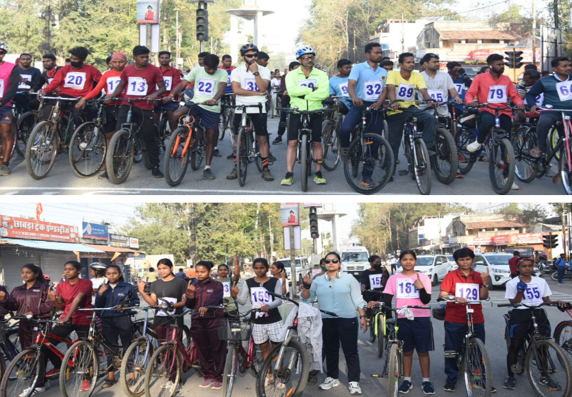 मैनपाट महोत्सव: साइकिल रेस में बिलासपुर के दिव्यांशु और जशपुर की एलिजाबेथ ने मारी बाजी