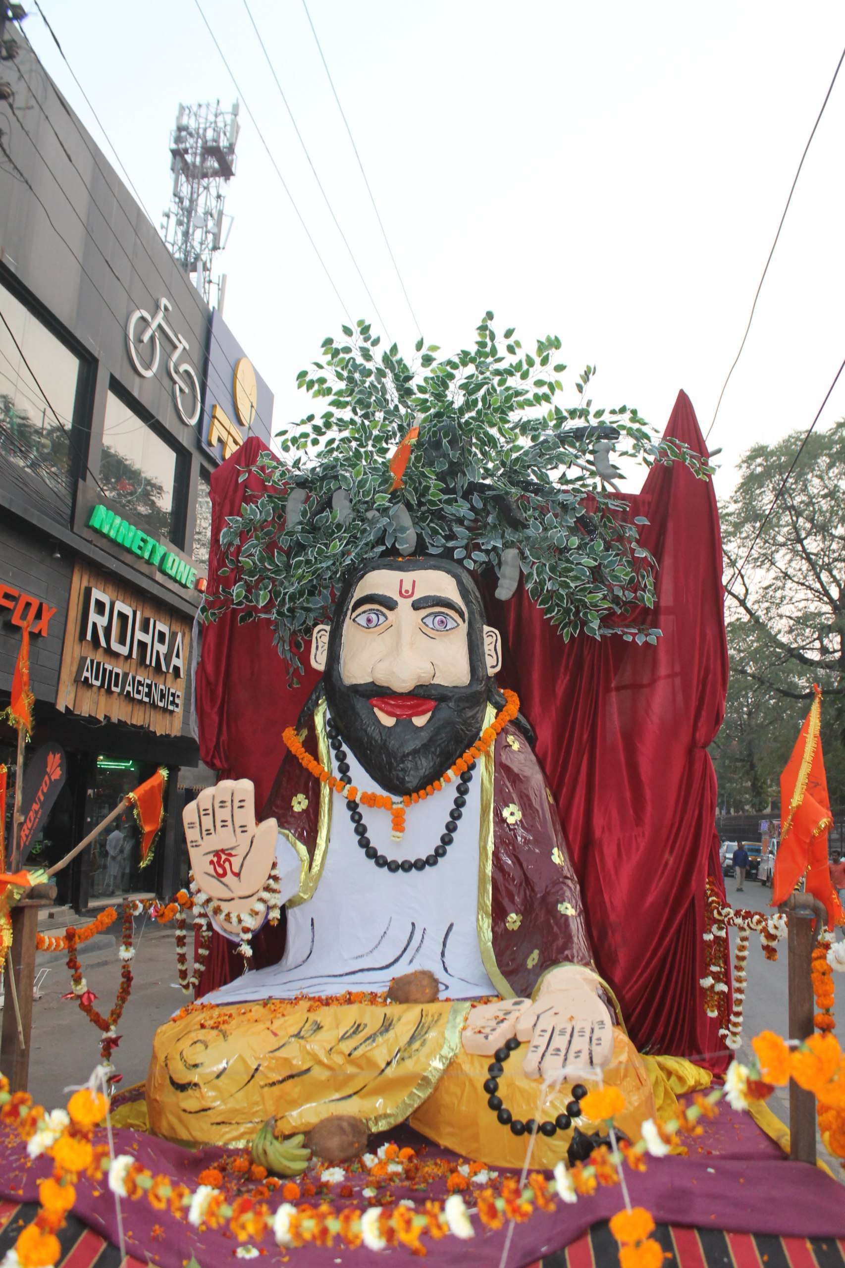 A grand procession was taken out on the 647th birth anniversary of Saint Shiromani Guru Ravidas Ji