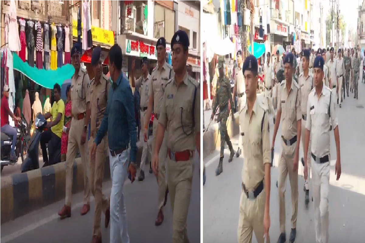 राजधानी में होली से पहले पुलिस alert... अधिकारियों ने निकाला फ्लैग मार्च, देखें VIDEO