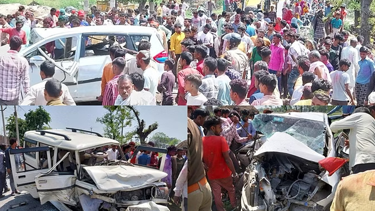 Sambhal Accident: संभल में बड़ा हादसा, दो कारों की भिड़ंत में तीन की मौत, 13 की हालत गंभीर, मचा हड़कंप