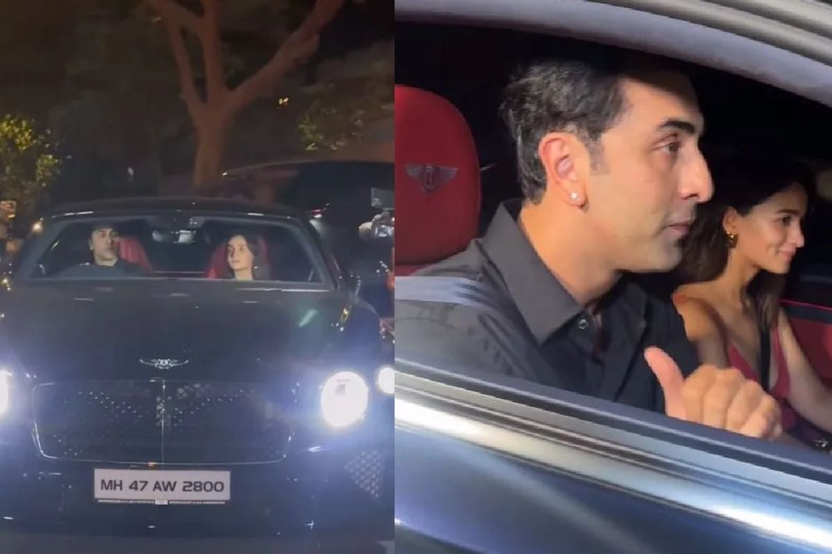 8 करोड़ की कार में घूमने निकले रणबीर और आलिया

Ranbir and Alia went out for a ride in a car worth 8 crores,luxury car is Bentley Continental GT V8, which costs Rs 8 crore.The couple enjoyed a dinner date in a shiny royal blue car