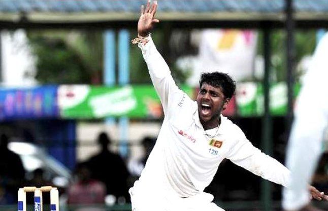 Sri Lankan spinner Tharindu kaushal भारत के 13 विकेट चटकाने वाला श्रीलंकाई स्पिनर संदेह के घेरे में
