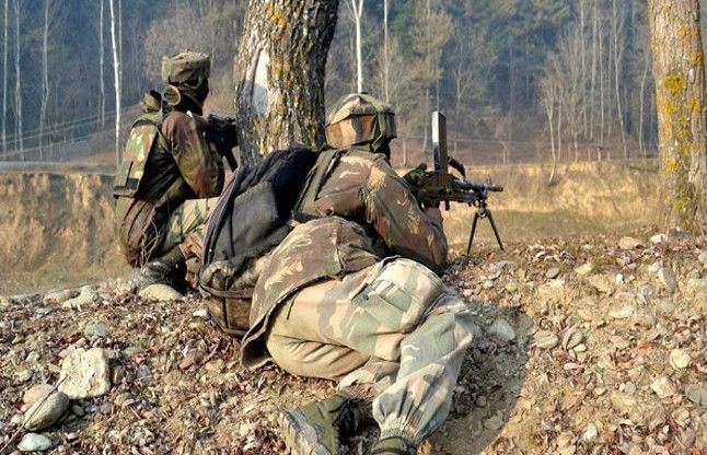 encounter जम्मू-कश्मीर में मुठभेड़, एक आतंकी ढेर