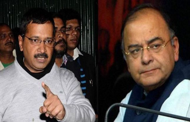 Arvind Kejriwal and Arun Jaitley केजरीवाल ने कहा,मैं मोदी की जगह होता तो जेटली को तुरंत हटा देता