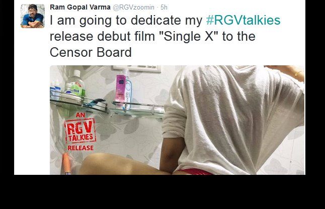 single x रामगोपाल वर्मा की पहली शॉर्ट फिल्म सिंगल एक्स का पोस्टर रिलीज