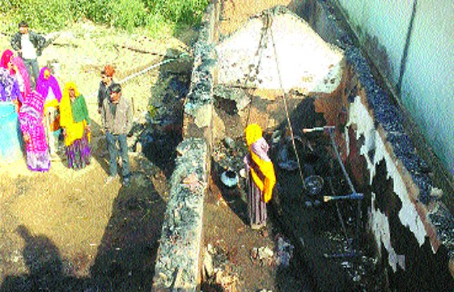 dausa तीन कच्चे घरों में आग से नुकसान