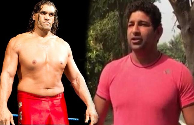 The Great Khali देेखें वीडियो: इस भारतीय पहलवान ने दी खली को खुली चुनौती