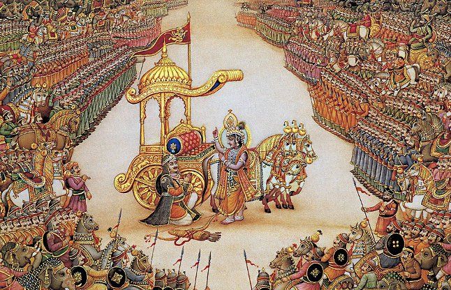 mahabharat krishna arjun gita updesh मैनेजमेंट के सबसे बड़े गुरु है 'कन्हैया'...