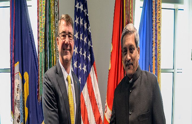 Manohar Parrikar Ash Carter भारत, अमरीका के हित एक-दूसरे से जुड़े हुए : कार्टर