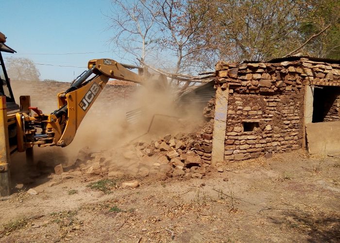 shivpuri नहीं लिया नोटिस, तो हटाया अतिक्रमण