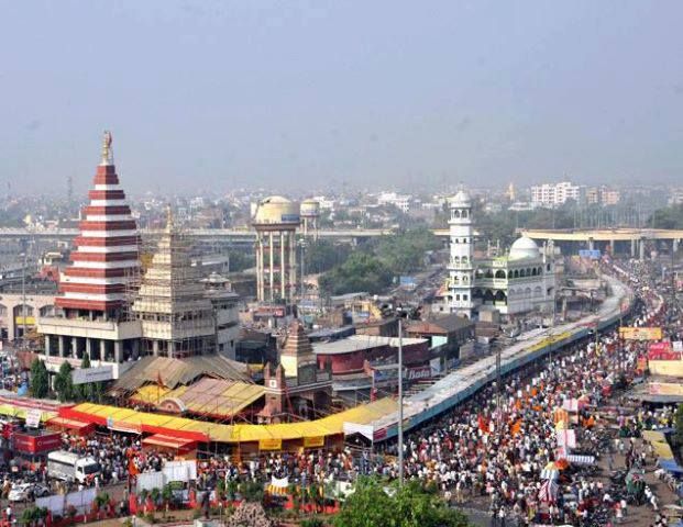 Mahavir Mandir Ram Navami Is Celebrated With Great Pomp In The Capital - राजधानी के महावीर मंदिर में धूमधाम से मनाई जा रही रामनवमी | Patrika News