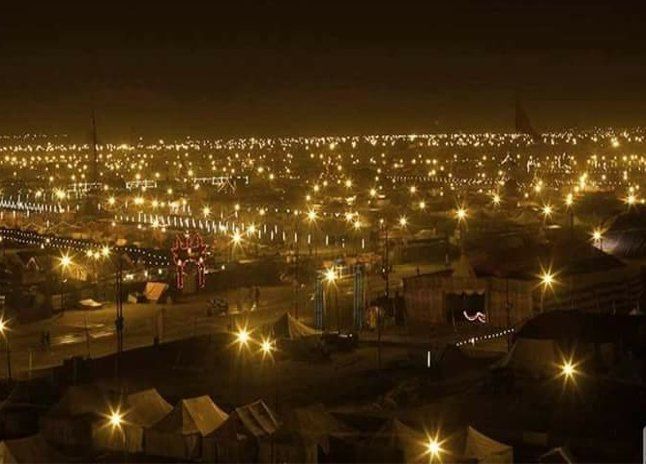Light from distant stars is evident ये हैं सिंहस्थ के नजारे..मानो जमीं पर उतर आए हों सितारे