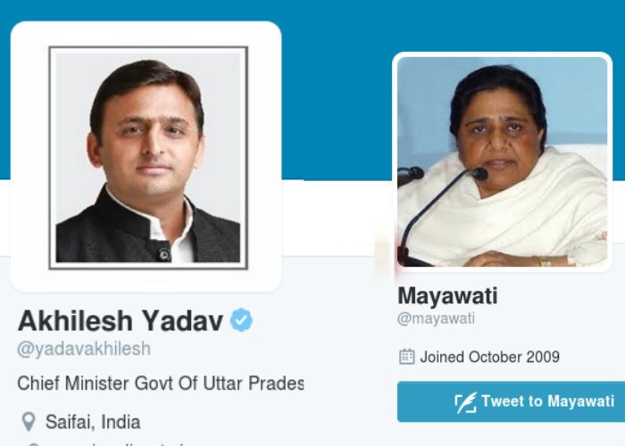 Akhilesh Yadav, Mayawati ट्विटर पर अखिलेश हिट, मायावती हैं काफी पीछे