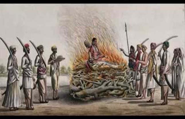 Sati Pratha Abolished By Raja Ram Mohan Roy - प्रथा: मृत देह के साथ बैठाकर  जला देते थे जिंदा, मौत होने तक देते थे पहरा | Patrika News