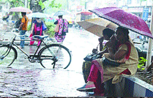 kolkata news महानगर में बरसे बादल