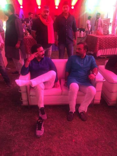 mlc brijesh with mla sushil बाहुबली विधायक सुशील ने छोड़ी विनिंग सीट
