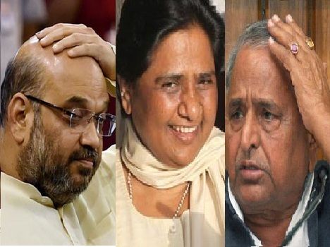 Mulayam, Mayati and Modi मुलायम के गढ़ में बसपा के बाहुबली ने बढ़ाई सपा-भाजपा की मुसीबत