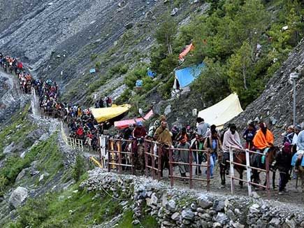 Amarnath yatri in trouble कश्मीर बवाल में फंसे चंदौली के अमरनाथ यात्री