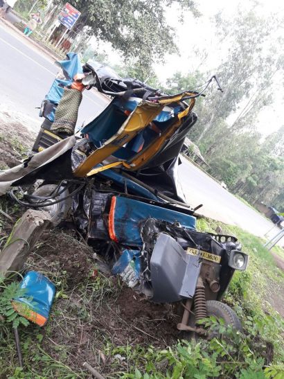 road accident हादसे में एक ही परिवार के पांच जनों की मौत