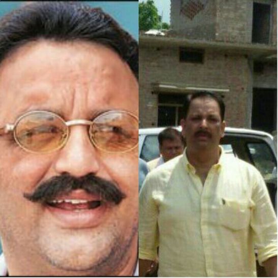 mokhtar ansari and anand rai मांद में मिल रही चुनौती से बेचैन बाहुबली मुख्तार अंसारी
