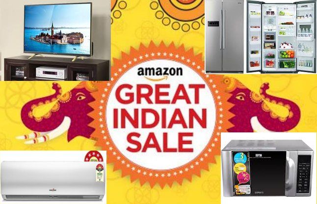 amazon India sale महाछूट! यहां आधे दाम पर मिल रहे TV, फ्रिज, AC जैसे होमएप्लायंस