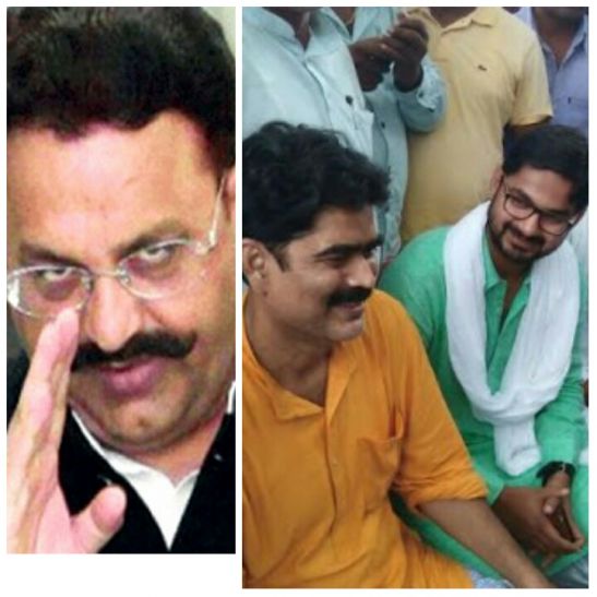 mokhtar and shahabuddin बाहुबली मोख्तार ने कुख्यात शहाबुद्दीन को भेजी बधाई, गरमाई पूर्वांचल की राजनीति