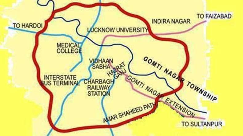 Outer Ring Road Lucknow Map