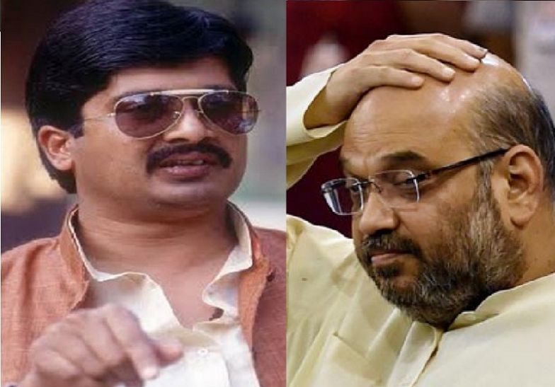 Raja Bhaiya and Amit Shah राजा भइया के गढ़ में बीजेपी का रोड शो फ्लॉप, फिल्म स्टार भी नहीं जुटा सके भीड़