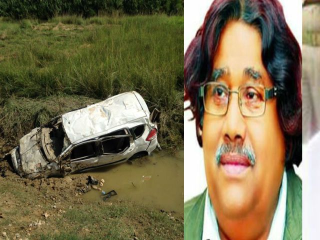 car accident डुमरियागंज विधायक के काफिले की कार का एक्सीडेंट, परिवार के छह लोग घायल