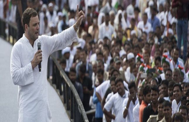 Rahul gandhi सुखी किसान ही सही मायने में विकसित भारत है : कांग्रेस