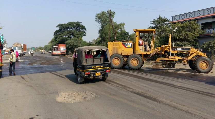 NHAI जर्जर हाईवे पर पैचवर्क का मरहम