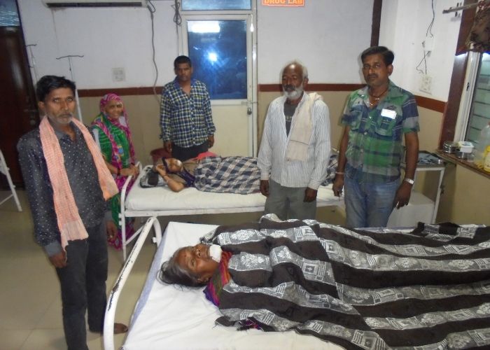 accident स्कूटर की टक्कर से, तीन महिलाएं घायल