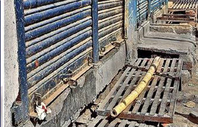chennai news अवैध दुकानों पर लगा निगम का ताला
