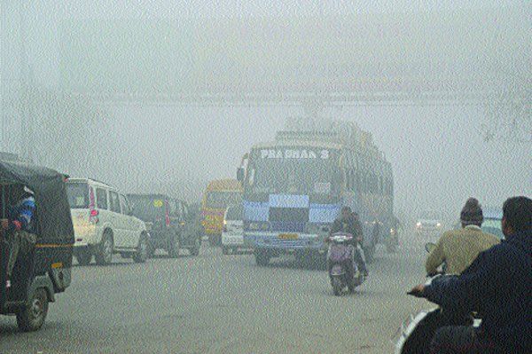 rewa news कोहरा : सुबह तीन घंटे देरी से सूर्यदेव ने दिए दर्शन