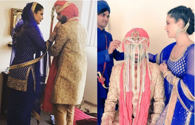 Sunny Leone Turns Punjabi Kudi For Brother Sundeep Vohra S Wedding भाई की शादी में देशी पंजाबी