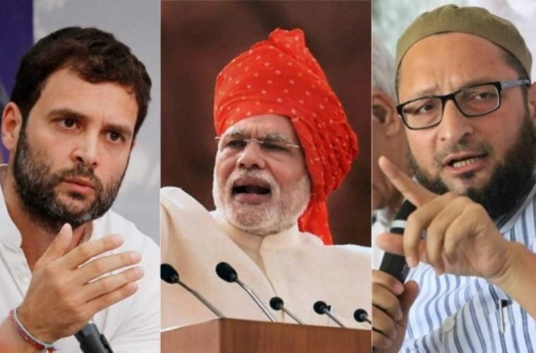 Asaduddin Owaisi Rahul Gandhi Narendra Modi जौनपुर,सिद्धार्थनगर में राहुल-ओवैसी का हल्ला बोल, कानपुर में मोदी ने पीटा विकास का ढोल