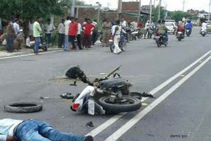 motorcyclists killed in dhamtari ट्रक बना काल, बाइक सवार तीन युवकों की मौत