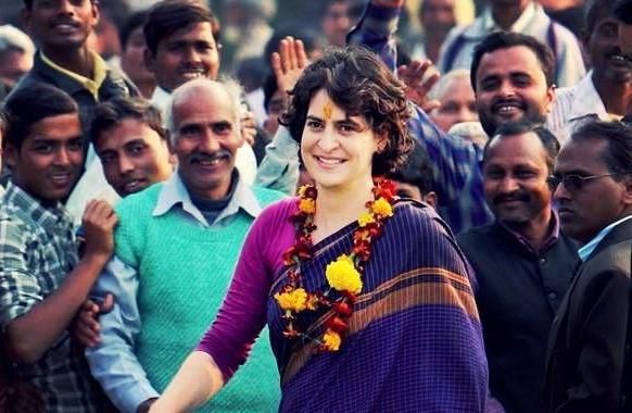 priyanka gandhi प्रियंका की पहली रैली, कहा- UP में किसी को गोंद लेने की जरूरत नहीं