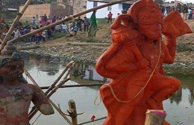 Bihar news, Hanuman temple break, temple break, Ru हनुमान मंदिर तोड़ने की अफवाह, शहर में फैला तनाव