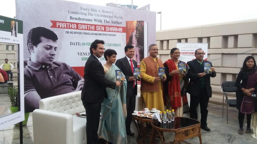 Parth Sarthi Sen sharma पार्थ सारथी सेन की किताब ' Every Mile A Memory' का हुआ विमोचन