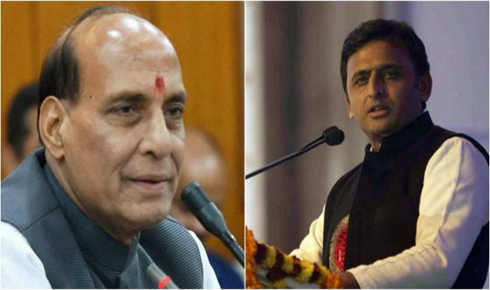 Rajnath and Akhilesh Yadav तीसरे चरण में राजनाथ, मुलायम, अखिलेश, डिंपल की प्रतिष्ठा दांव पर