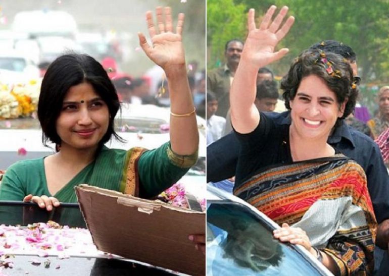 dimple yadav, priyanka vadra यूपी के आजमगढ़ में विपक्ष पर एक साथ वार करेंगी डिंपल और प्रियंका