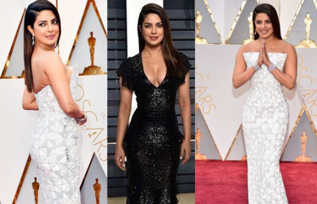 priyanka #Oscar 2017 : व्हाइट गाउन में देसी गर्ल प्रियंका ने रेड कारपेट पर बिखेरा जलवा