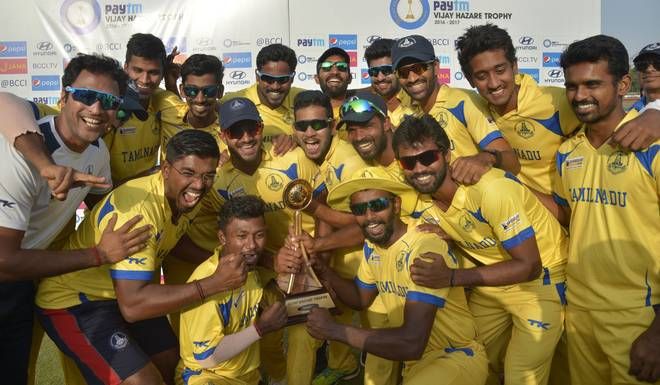 Vijay Hazare Tamil Nadu team तमिलनाडु ने किया विजय हजारे पर कब्जा