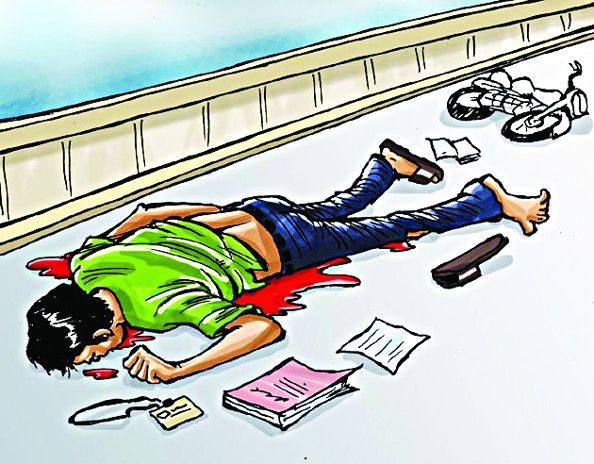 accident हादसे में किशोर की मौत, चक्काजाम करने वाले ग्रामीणों ने किया पथराव, पुलिस की वर्दी फाड़ी