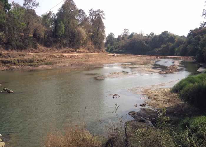 Hiran river हिरन नदी सूखी, कुछ दिन ही होगी जलापूर्ति