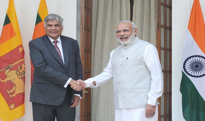 Image result for श्रीलंकाई प्रधानमंत्री रानिल विक्रमसिंघे से मिले पीएम मोदी
