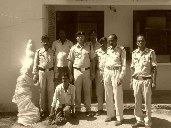 2001nsp1 35 किलो गांजा समेत आरोपी गिरफ्तार