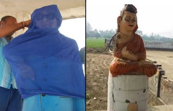 Ambedkar and Budha statue Destroyed जौनपुर में अंबेडकर और बुद्ध प्रतिमा तोड़ी गयी, बड़ी तादाद में पहुंची भीड़, प्रशासन के हाथ पांव फूले